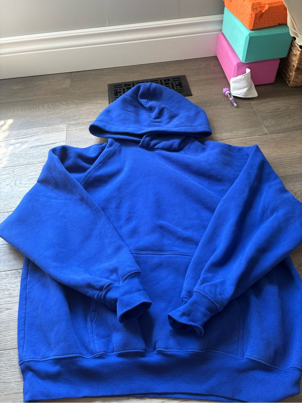 Aritzia Electric Blue Women's Hoodie Tank Top